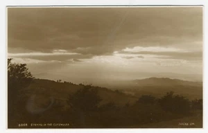 Antigua postal con foto real de Evening in the Cotswolds Gloucestershire - Imagen 1 de 2