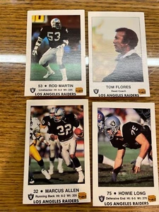 RAIDERS FUSSBALL TOM FLORES, HOWIE LONG, MARCUS ALLEN, ROD MATRIN - Bild 1 von 5