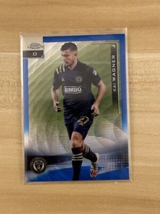2021 TOPPS CHROME REFRACTOR BLUE WAVE /199  KAI WAGNER #153 Philadelphia