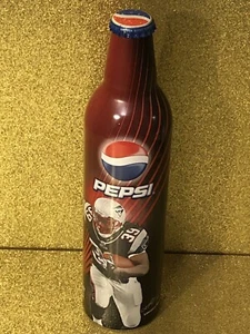 New England Patriots LAWRENCE MARONEY  16oz Aluminium Bottle Pepsi~2008 Unopened - Picture 1 of 4