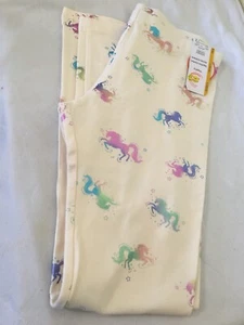 NWT Wonder Nation Tough Cotton Cream Unicorn Leggings Girls many sizes - Picture 1 of 4