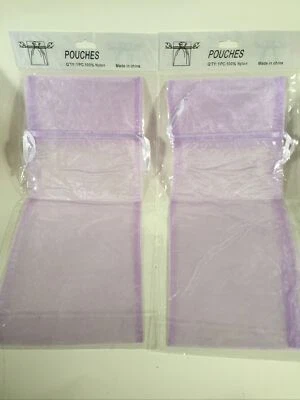 Bolsa de regalo grande de nailon lavanda de 6,5 X 15 bolsas vacaciones Navidad cumpleaños (2) Foto 1 de 4