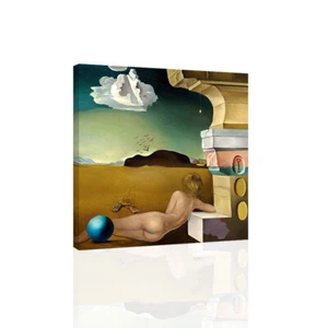 1942-salvador dalì nu dans la plaine de rosas - CANVAS OR PRINT WALL ART - Picture 1 of 2
