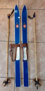 Vintage Junior Snow Patrol Skies & Poles - Japan, 34" lang - super gepflegter Zustand! - Bild 1 von 7