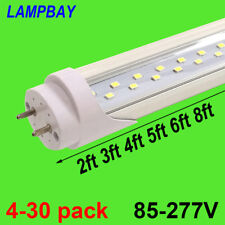 LED Tube Bulb 2ft 3ft 4ft 5ft 6ft Super Bright Double Row Lights G13 T8 Bar Lamp