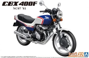 Aoshima 06342 1/12 Scale Model Motorcycles Kit Honda CBX400F NC07 1981 - Picture 1 of 3