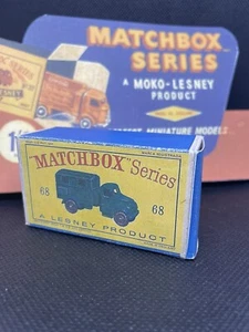 Matchbox Lesney 68 a Austin Radio Militar Furgoneta Vacía Repro Estilo D Caja - Imagen 1 de 2