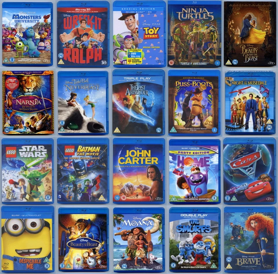 Blu Ray Childrens Kids Family Films Pick Your own bundle from 99p MAX £3 Postage - Image 1 of 1