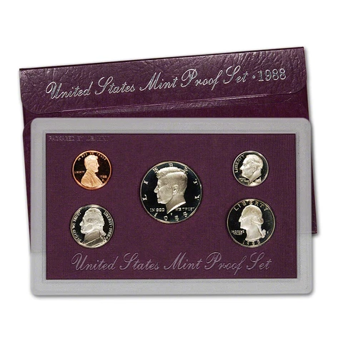1988 US Mint Proof Set in OGP Cover