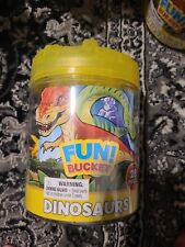 FUN BUCKET  Dinosaurs: BRAND NEW: 28 Pieces: Easy Carry Handle: Age 3+