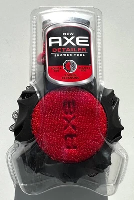 Herramienta de ducha de 2 lados Axe Detailer baño exfoliante ROJO Foto 1 de 3