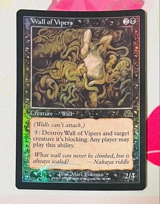 MTG Viper Wall Prophecy Foil English Card Rare Collector - Image 1 of 2