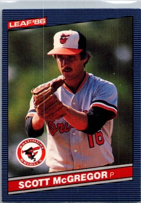 1986 Leaf Scott McGregor Baltimore Orioles #165 - Image 1 of 2
