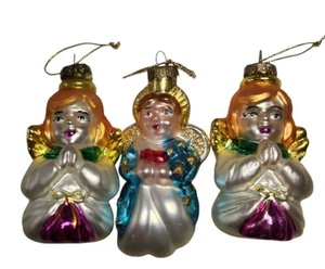 Vintage Thomas Pacconi Blown Glass Angel Christmas Ornaments Lot  Museum Series  - Picture 1 of 4