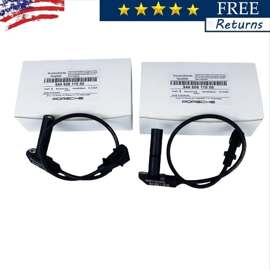 2PC Crankshaft Position Reference Mark Crank Speed Sensor For Porsche 924 944 Foto 1 de 4
