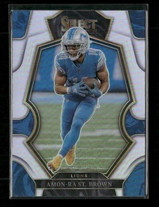 2022 Panini Select - Premier Level Amon-Ra St. Brown #133 Silver Prizm Lions - Bild 1 von 2
