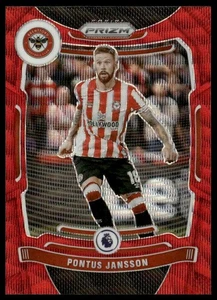 2021-22 Panini Prizm Premier League #137 Pontus Jansson Prizms Red Wave - Bild 1 von 2