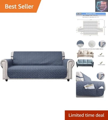 Elegante Capa de Sofá Acolchoada Antiderrapante - 100% Impermeável e Lavável na Máquina, 78"" - Imagem 1 de 4