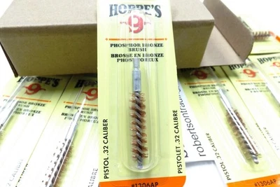 10 Hoppe’s Bore Brushes .32 7.65 8mm Cal. Pistols Rifles Factory pack $1.69 ea - Image 1 of 4