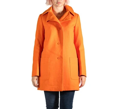 Abrigo de guisante de lana naranja Jill Sander 2000S Foto 1 de 4