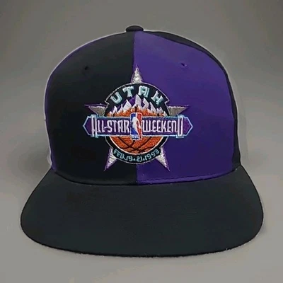 De colección Utah Jazz All Star Fin de semana Star Baloncesto Snapback Sombrero 19-21 de febrero 1993  Foto 1 de 4