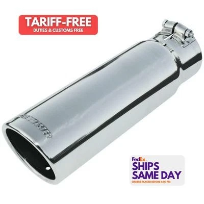 Flowmaster FLO15363 Clamp-On Stainless Steel Polished Exhaust Tip Performance Pa - Image 1 of 4