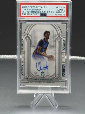 🔥2003 Topps Royalty Chet Holmgren 1/1 PSA 9 Auto 10 Pillars Of Greatness SSP - Изображение 1 из 4