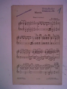 small band parts MARCIA Mozart arr. B. Bernards 1921 - Picture 1 of 1