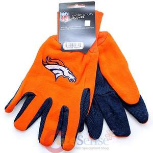 NFL Denver Broncos Utility Gloves NFL Sports Work Men's Gloves - Orange - Picture 1 of 1