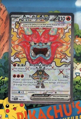 Pokemon TCG Heart Flame Mask Ogerpon EX 192/167 Twilight Masquerade NM/M - Image 1 of 2