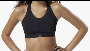 Reebok Women's Puremove Workout Sports Bra Size XS/S Black Orange New With Tags
