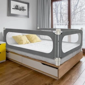 MAGIC FOX Gray for Full/Queen/King Toddler Safety Bed Guard Rails (ONE side ) - Picture 1 of 13