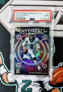 2020 Donruss Optic Jalen Hurts Mythical #20 PSA 9 Rookie 