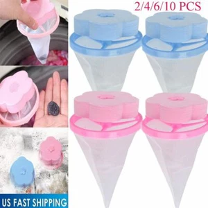 LOT Home Floating Lint Hair Catcher Mesh Pouch Washing Machine Pet hair Remover - Picture 1 of 14