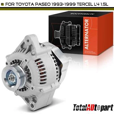 Alternador para Toyota Paseo 93-99 Tercel 93-98 1.5L 70A 12 V CW polea de 4 ranuras Foto 1 de 4