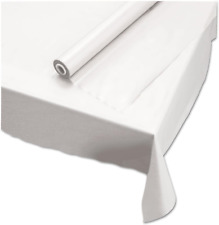 Plastic Roll Tablecover, 40" X 100 Ft, White