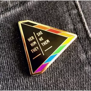 Gaypin' - Ask About My Pronoun Pin - Picture 1 of 1