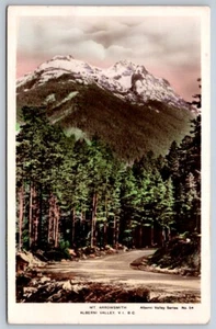 Mt Arrowsmith, Alberni Valley, BC, Vintage 1943 Tinted Real Photo Postcard RPPC - Imagen 1 de 2