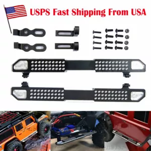 2Pcs Metal CNC Pedal Side Step Board For trx-4 bronco /10 RC Crawler US - Picture 1 of 11