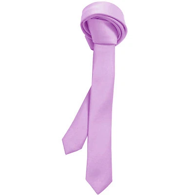 New Polyester Men's 1.5" skinny Neck Tie only solid formal wedding work Lavender - Изображение 1 из 2