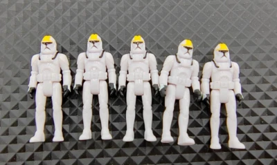 РЕДКИЕ 5 шт. мини-фигурки пилотов-клонов Star Wars Micro Galaxy Squadron игрушка отдельно. - Изображение 1 из 4