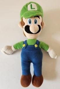 Super Mario Bros Luigi 10” Plush Nintendo All Star Little Buddy 2017 - Picture 1 of 2
