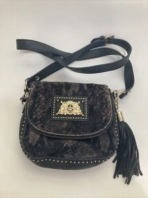 Juicy Couture через плечо змеиная кожа сумка искусственного меха б/у в отличном состоянии - Изображение 1 из 4