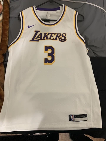 Nike Los Angeles Lakers Anthony Davis White Swingman Jersey Cover
