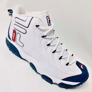 Men's Snake Dancer White Navy Red Sneakers - Picture 1 of 4