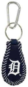 Detroit Tigers Blue Leather Baseball Keychain [New] MLB Key Chain Jewelry - Picture 1 of 1