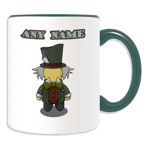 Regalo Personalizado Sombrerero Loco Taza Caja de Dinero Taza Cuento de Hadas Alicia País de las Maravillas Nombre - Imagen 1 de 20