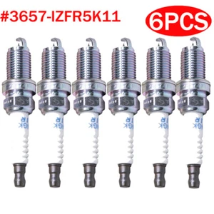 6X IZFR5K11 3657 Laser Iridium Spark Plugs for Odyssey Pilot Acura MDX - Foto 1 di 5