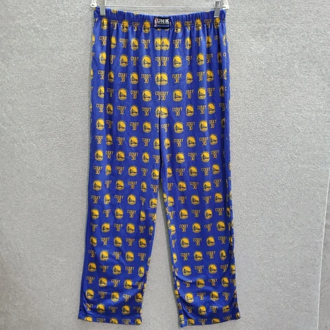 Golden State Warriors Men Sleepwear  Large Blue AOP PJ Pants Elastic Waist UNK Cover