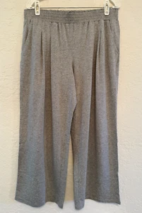 AnyBody Women's Pull On Cozy Knit Wide Leg Lounge Pants Gray - Picture 1 of 9